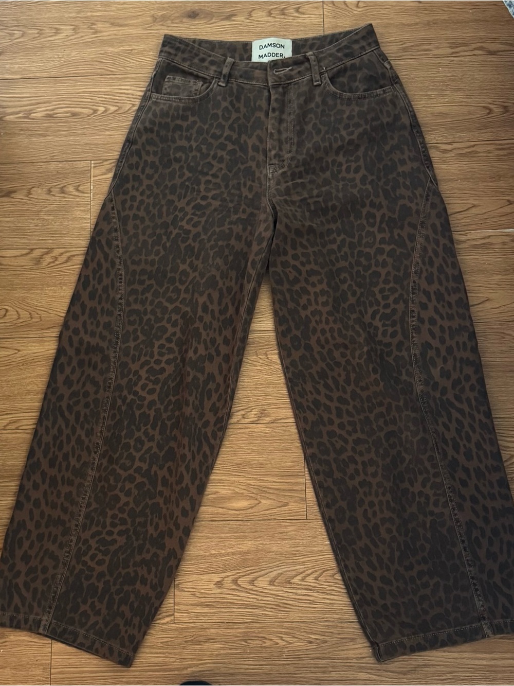 Damson Madder Dion Jean in Brown Leopard - Picture 2 of 3